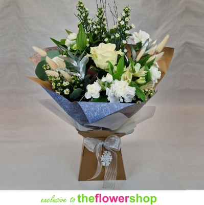 Festive Florist Choice Gift Box  White