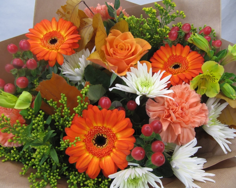 Shades of Autumn Hand tied