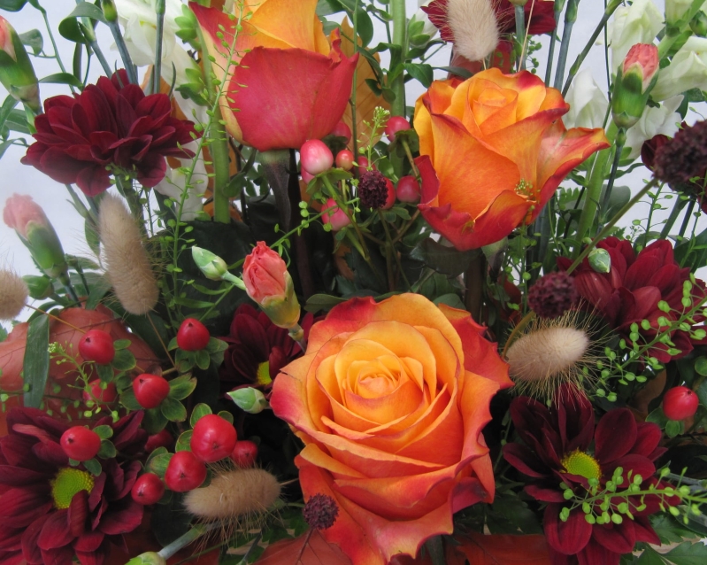 Autumnal Cottage Garden Arrangement