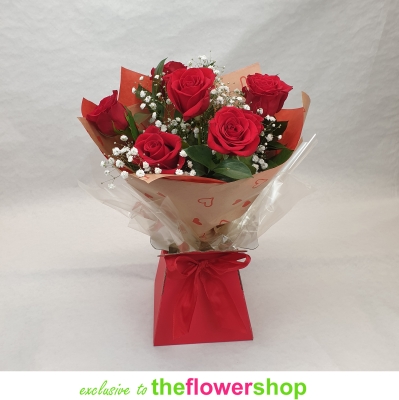 6 Red Rose Gift Box