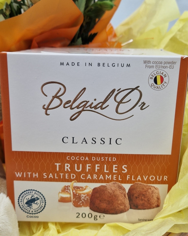 Truffles, Teddy and Flowers Gift Basket