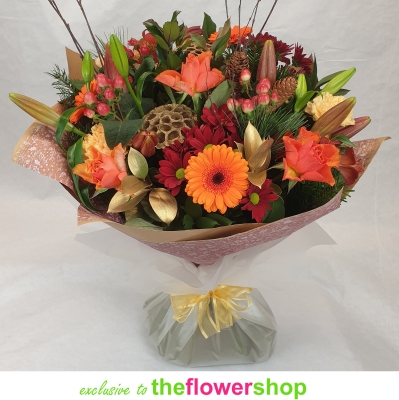 Warm Wishes Hand tied bouquet