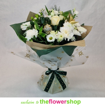 Winter White Hand tied Bouquet