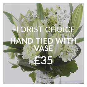 Florist Choice Handtied With Vase