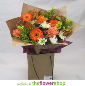 Shades of Autumn Hand tied