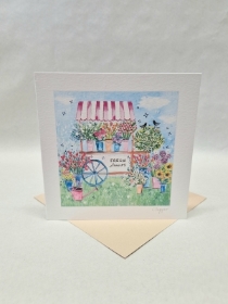 Blank Card 'Flower Stall'