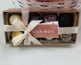 Teddy, Chocs and Flowers Gift Basket