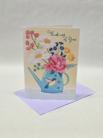Thinking Of You Card 'Hummingbird Bouquet'