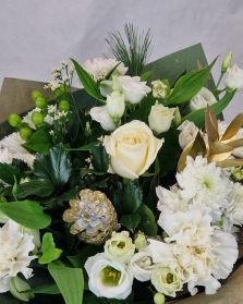 Winter White Hand tied Bouquet